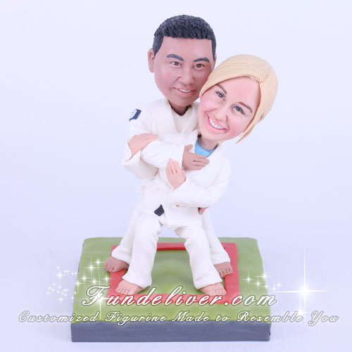 Judo Wedding Cake Topper and Decoration - Click Image to Close